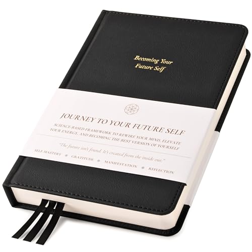 Becoming Your Future Self Manifestation Journal - Guided Daily Planner & Gratitude Journal for Women & Men - 63-Day Practical and Motivational Daily Journal