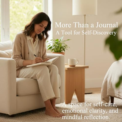 Guided Journal for Self-Discovery - 180 Undated Prompts for Gratitude, Healing, Personal Growth & Mindfulness - Wellness Journal for Emotional Clarity, Self Care & Mental Health Gift for Women & Men