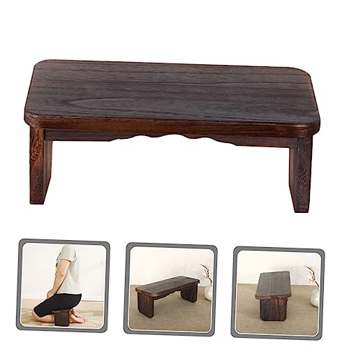 Abaodam Meditation Bench Wooden Stool Non- Portable Folding Zen Stool for Use for Meditation Practices Prayer and Comfortable Seating