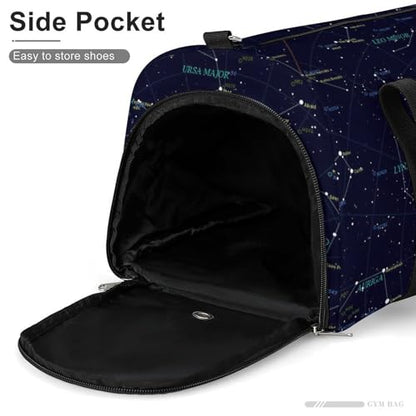 Starry Sky Constellation Large Capacity Portable Fitness Bag, Easy to Carry - color: Starry Sky Constellation