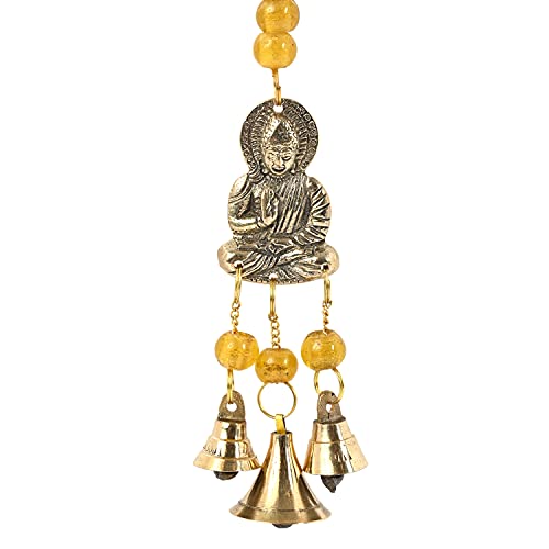 Incense Garden Windchime Brass - 8 Inches Length (Buddha) - color: Buddha