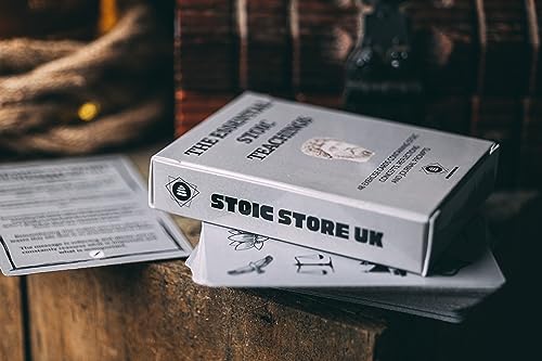 STOIC STORE UK Stoic Cards - Daily Stoic Journal Prompts - Daily Stoicism Reflections - Stoic Philosophers Quotes and Wisdom - Perfect for The Practicing Stoic