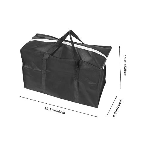 NOLITOY Folding Large Storage Bag for Clothes and Comforters Durable Non-woven Multi-purpose Travel and Household Packing Black Great for Moving and Organization