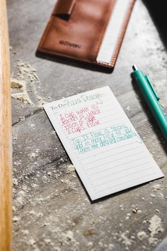 Notsu To Do List Grid Index Cards 3x5 | 50 Task Planner Vertical Notecards - size: 3x5 Vertical, style: Cards