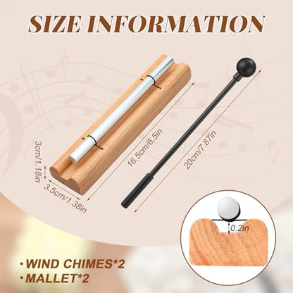 2 Set Hand Chimes for Classroom Meditation Chimes Bells Classroom Management Tools Instrument with Mallet for Meditation Yoga Prayer Teacher School(Single Tone,Black) - color: Black