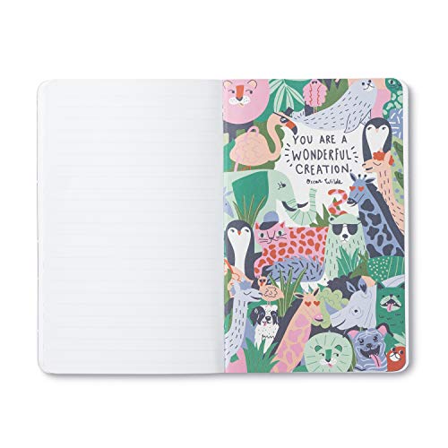 Compendium Softcover Journal - You Are Weird, Unique, and Wildly Perfect. – A Write Now Journal with 128 Lined Pages, 5″W x 8″H - color: Wildly Green
