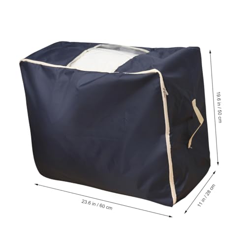 SOLUSTRE Extra Large Quilt Storage Bag Oxford Luggage Bag Washable Home Storage Organizer Organizer Clothing Container Case