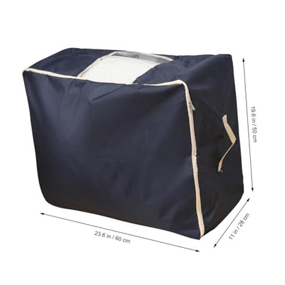 SOLUSTRE Extra Large Quilt Storage Bag Oxford Luggage Bag Washable Home Storage Organizer Organizer Clothing Container Case
