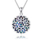 Sterling Silver S925 Om/AA Necklace Sobriety Gifts for Women Christmas Gift - style: AA