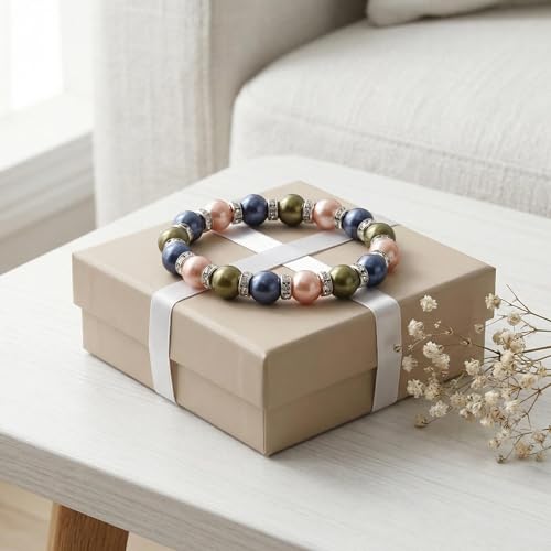 Healing Bracelet For Women Anxiety Crystal Bracelet Chakra Beaded Bracelets Rose Quartz Crystals And Healing Stones Yoga Bead Bracelet Calming Stretch Bracelet Stress Relief Gifts For Women - color: Multi-Shell Bead