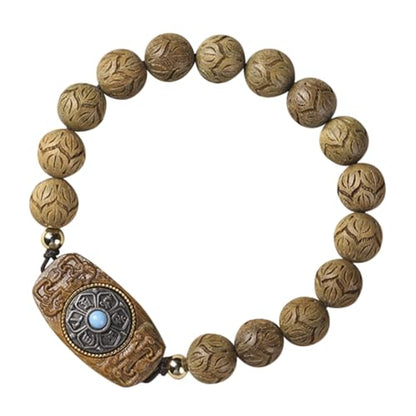 Beavorty Wooden Beads Bracelet for Women Handmade Rosary Jewelry Stylish String Bracelet Durable Natural Design for Everyday Wear present for Loved Ones