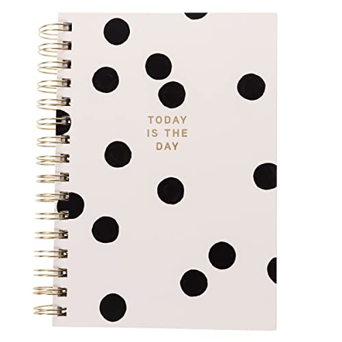 Graphique Hardbound Spiral Journal | Polka Dot Design | Premium Paper | Notebook | Diary | Lists | Record Month and Date | Great Gift | 160 Ruled Pages | 6.25” x 8.25” - color: Polka Dot