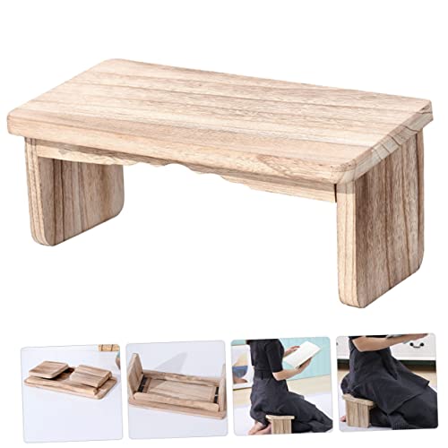 Zen Meditation Bench Stool Folding Wooden Kneeling Chair for Prayer and Tea Lightweight Non-Slip Design Durable Natural Wood for Better Circulation and Comfort
