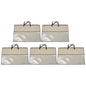40x55cm Nonwoven Zippered Pillow Storage Bag With Handles Organizers For Bedding Clothes Travel