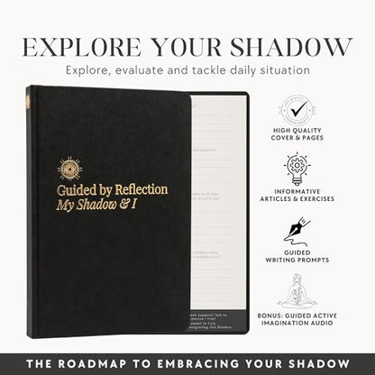 Shadow Work Journal & Workbook (Premium) for Personal Growth, Healing - Guided Audio, Exercises for Self-Reflection, Inspired by Carl Jung, Mindfulness & Mental Health
