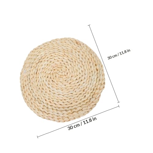 Comfy Corn Bran Meditation Mat Handwoven Seat Pad Longevity Eco-Friendly Great for Decor Relax