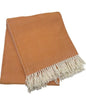 Alashan Cotton Acrylic Adirondack Herringbone Woven Throw (Orange Peel) - color: Orange Peel