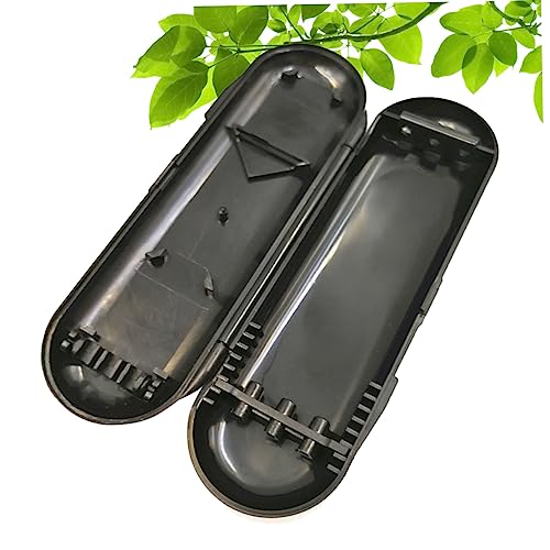 KOMBIUDA 2Pcs Portable Carrying Box Durable Plastic Storage Case for Lightweight and Compact Holder for Black