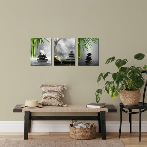 YeiLnm Zen Wall Decor Minimalist Pictures for Spa 12x16 inches