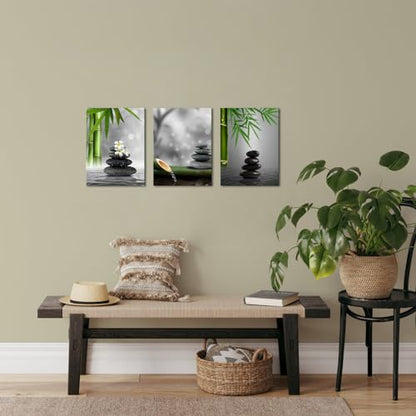 YeiLnm Zen Wall Decor Minimalist Pictures for Spa 12x16 inches