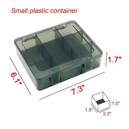 9 Grids Art Craft Supply Organizer Storage Containers, Compartment Storage Box with Removable Dividers for Jewelry, Beads, Buttons, Small Parts - size: 9 Grids 1 Pack