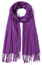 Cindy & Wendy Pashmina Shawls and Wraps Scarf for Women Soft Large Winter Shawl for Evening Dress Wedding Party - color: Purple