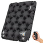 EULANT Inflatable Seat Cushion Lightweight Compact Stadium Seat Pad Camping Travel Air Seat Cushion for Airplane Hiking Bleachers Office Home Sports Events(Black) - color: Black
