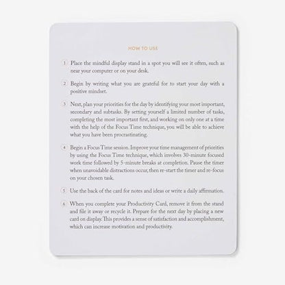 Intelligent Change Productivity Planner Cards with Display Stand, Compact Desk-Friendly Daily Prioritization Cards, Inspirational Quotes, Dual-Purpose Design for Daily Organization and Notes