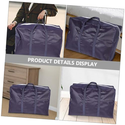 Toyvian Luggage Storage Bag for Moving Capacity Household Sundries Storage Bag with Handles Comforter Bag for Travel Camping and Organizing Clothes