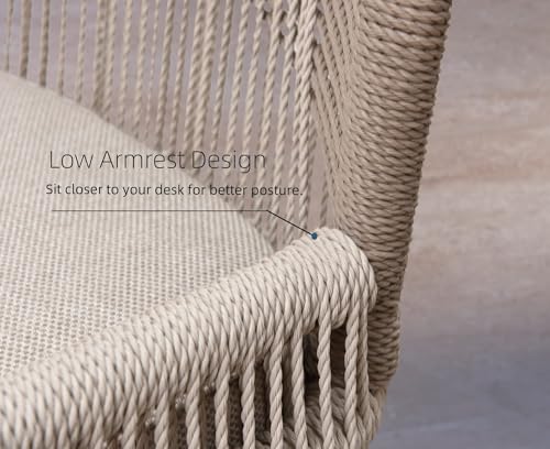 PURPLE LEAF Counter Height Bar Stools Set of 4 Rattan Wicker Outdoor Metal Boho Barstools with Back and Footrest Patio Garden Balcony Pool Bar Chairs - color: Classic/Dark Grey, size: 4pc-24.8"h
