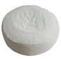 Meditation Cushion Round Cotton Linen Seat Cushion Super Soft Epp Particles Meditation Cushion Breathable Tatami Meditation Pillow for Yoga Balcony-White 40cm(16inch)