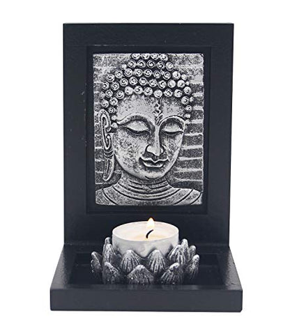 DharmaObjects Tabletop Zen Garden Tea Light Candle Holder Gift & Home Decor (Buddha)