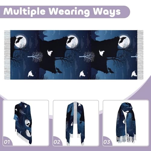 Autumn Winter Pashmina Shawls Wraps Scarf for Woman Girl - color: Picture (620)