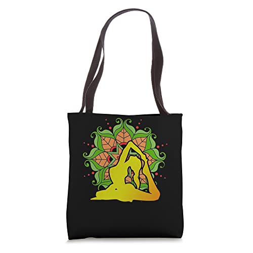 Zen Buddhism Yogi Colorful Mandala Spiritual Meditation Yoga Tote Bag