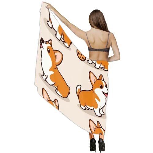 Fashion Travel Swimwear Bikini Wrap All Seasons Chiffon Scarf Beach Yarn Shawl - color: Color966
