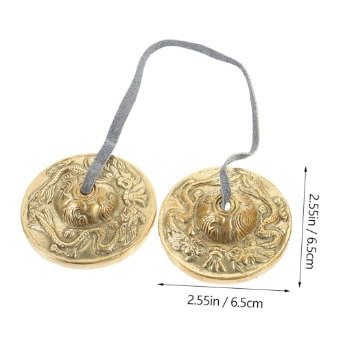 Yoga Cymbals Bell Meditation Chime Bells for Religious Ceremony Cymbal Easy to Carry