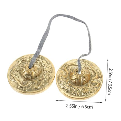 Yoga Cymbals Bell Meditation Chime Bells for Religious Ceremony Cymbal Easy to Carry