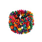 Zian Bohemian Wooden Beaded Bracelets for Women Handmade Colorful Wide Chunky Elastic Stretch Bracelets Boho Wristband Summer Beach Jewelry - color: Multi