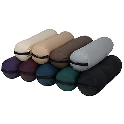 EARTHLITE Bolster Pillow Fluffy – Durable Massage Bolster, 100% PU Upholstery incl. Strap Handle/Professional Quality for Massage Tables/Back Pain Relief - color: Amethyst