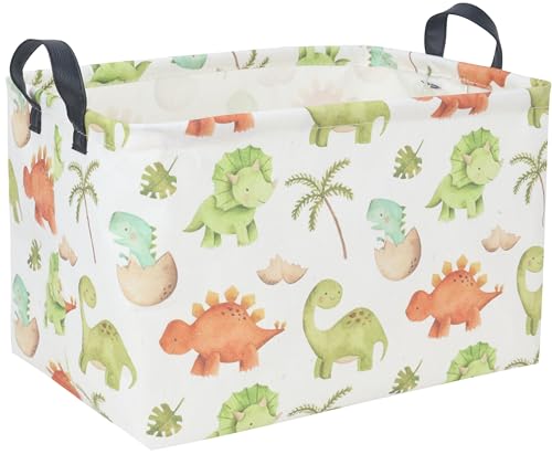 Dinosaur Baskets Kids Storage Basket Baby Gift Basket Rectangular Cute Toy Storage Bin Box Organizer Book Shelf Bins Dinosaur Room Decor(Cute dinosaur) - color: Cute dinosaur
