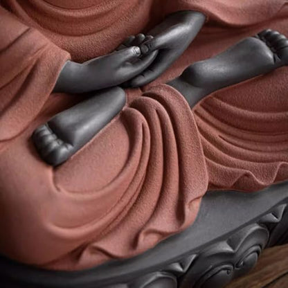 Sculpture Meditating Statue Entrance Zen Statue Ornaments Office Ceramic Crafts Ornaments Figurine Sitting