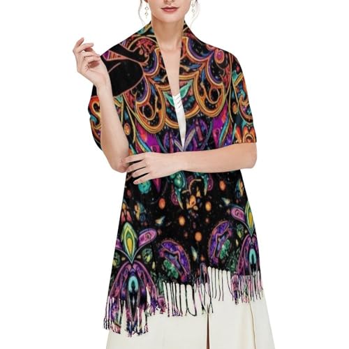 Ladies Warm Autumn Scarf Pashmina Wraps Shawl Winter Cozy - color: Picture (364)