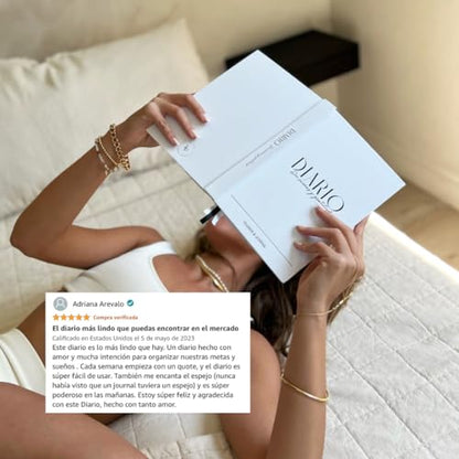 Daily Gratitude Journal & Dreams Planner (Spanish Edition) | Undated 2-in-1 | For Mindfulness, Purpose & Success | Includes Mirror for Affirmations & Luxury Gift Box – Stay present while achieving your dreams - Diario de Sueños y Gratitud
