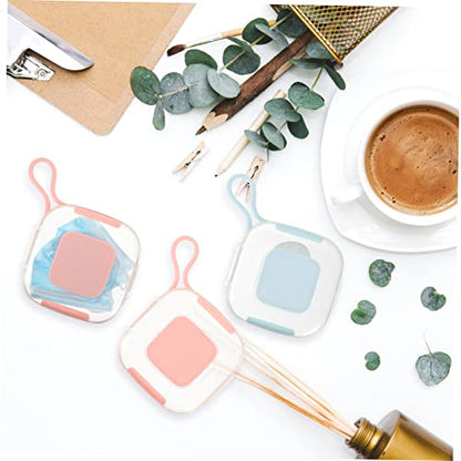 Baluue 3pcs Portable Case Compact Storage Holder for Small Items Lightweight Organizer for Travel Hiking Camping and Office Use Transparent Design for Easy Access