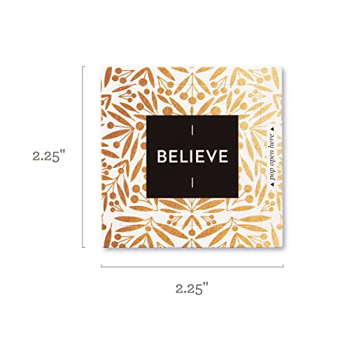 Compendium ThoughtFulls Pop-Open Cards — 4-Pack of Believe, Shine, Holiday Cheer, Merry Christmas — 120 Pop-Open Cards, Each with a Different Message Inside - color: Believe, Shine, Holiday Cheer, Merry Christmas