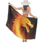 Women's Lightweight Long Scarf Thin Scarf Beach Headscarf Wimwear Bikini Wrap - color: Color642
