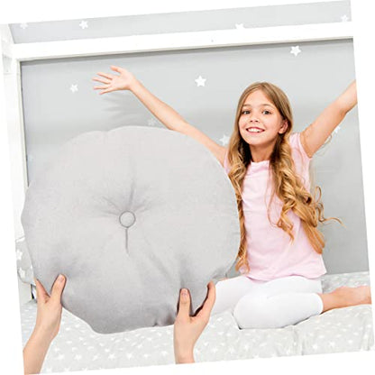 Toddmomy Large Grey Meditation Cushion for Comfortable Floor Seating Traditional Japanese Zafu Pillow for Yoga and Relaxation Tatami Mat Sturdy Cover