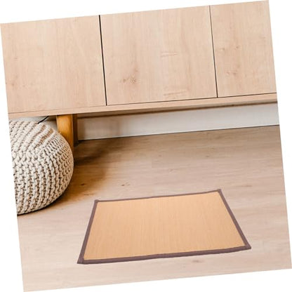 ULTECHNOVO Natural Woven Meditation Cushion Thick Floor Seat Mat for Yoga and Home Handmade Tatami Style Cooling Seat Pad and Smooth Surface for Comfortable Sitting