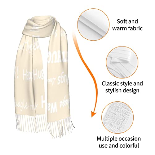 Hugs Shawl Gift For Friends And Family With Inspirational Messages Pashmina Positive Energy,Compassion,Serenity Wraps - color: Sxk00