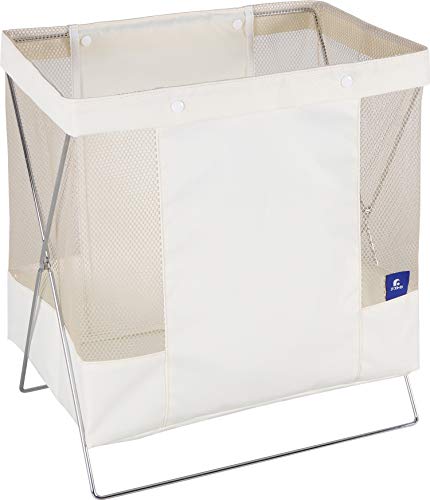 Astro 620-85 Ivory Storage Case, Side Mesh, Width 15.7 x Depth 10.2 x Height 17.5 inches (40 x 26 x 44.5 cm), Foldable for Compact Storage, Luggage Storage, Side Wagon, Side Bag Stand, Storage Box